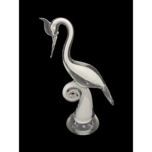 Mid Century Murano 15" Art Glass Bird Sculpture Luciano Gaspari